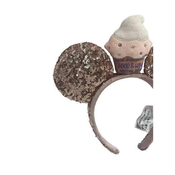 Minnie Mouse Ears 2019 Epcot Food & Wine Festival Rose Gold Cupcake Authentic - Picture 7 of 16